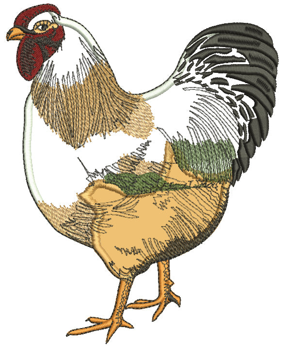 Chicken Rooster Machine Embroidery Designs Set - 24 Designs