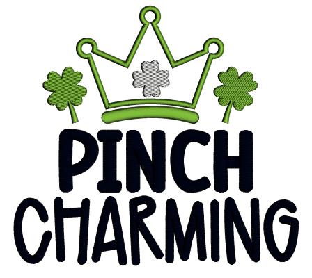 Pinch Charming St. Patrick's Day Applique Machine Embroidery Design Digitized Pattern