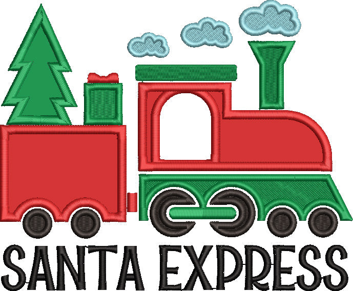 Santa Express Train Carrying Christmas Tree And Gifts Applique Machine – Embroiderymonkey santa-express-train-carrying-christmas-tree-and-gifts-applique-machine-embroiderymonkey
