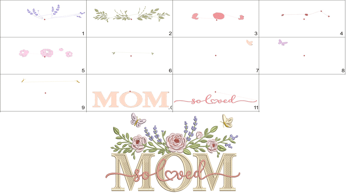 πΈπ Mom Solved With Flowers β Filled Machine Embroidery Design ππΈ