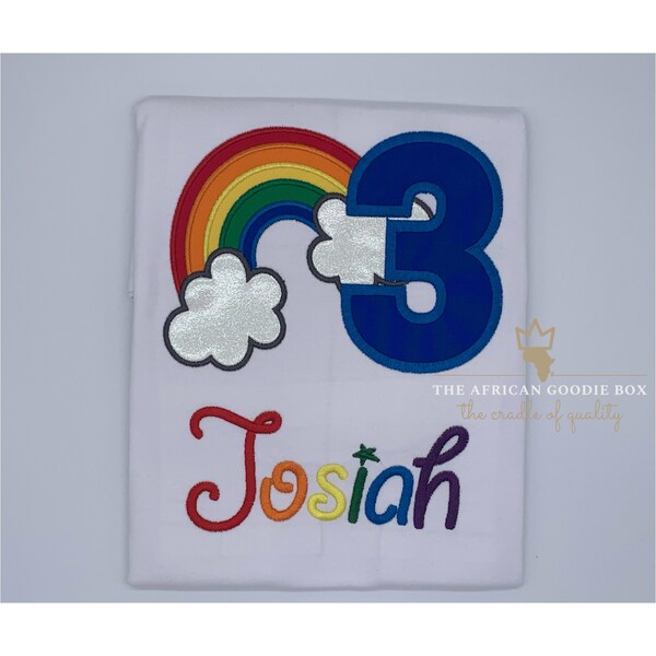 Rainbow Applique Machine Embroidery Digitized Design Pattern - Instant Download - 4x4 , 5x7, and 6x10 -hoops