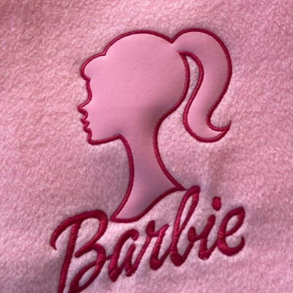 Girl Princess Head Silhouette Applique Machine Embroidery Digitized Pattern- Instant Download