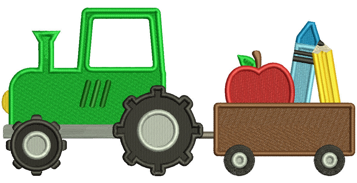 24 Back To School Machine Embroidery Design Bundle Set 2