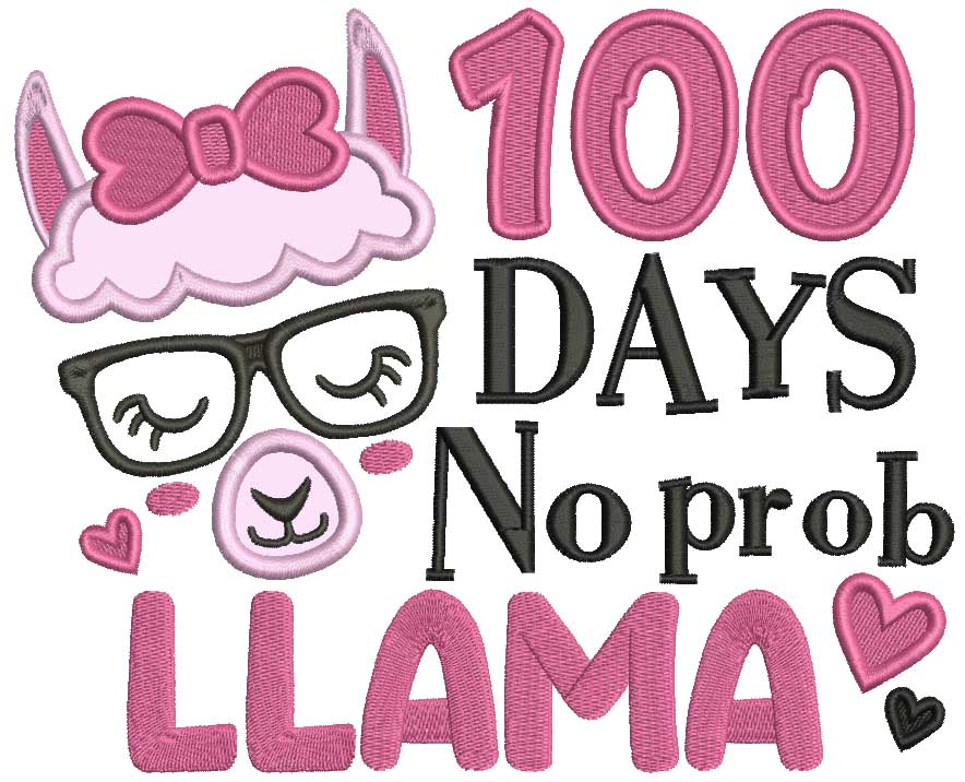 100 days of school llama