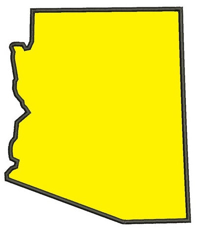 Arizona State Applique Design - Instant Download Machine Embroidery Digitized Pattern - 4x4 , 5x7, and 6x10 hoops