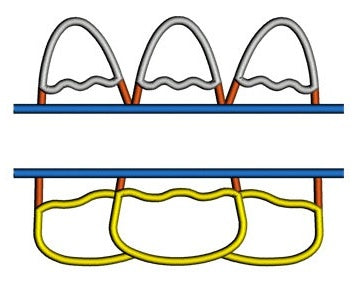 Candy Corn Halloween Split Applique Machine Embroidery Digitized Design Pattern - Instant Download - 4x4 , 5x7, and 6x10