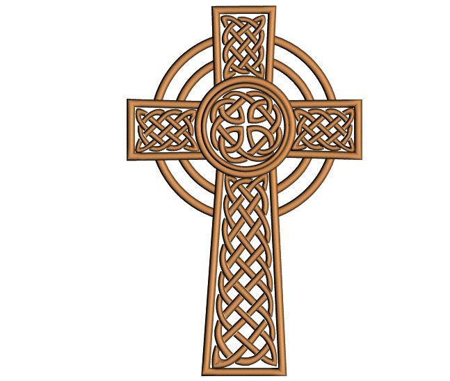 Celtic Cross Applique Machine Embroidery Design Digitized Pattern