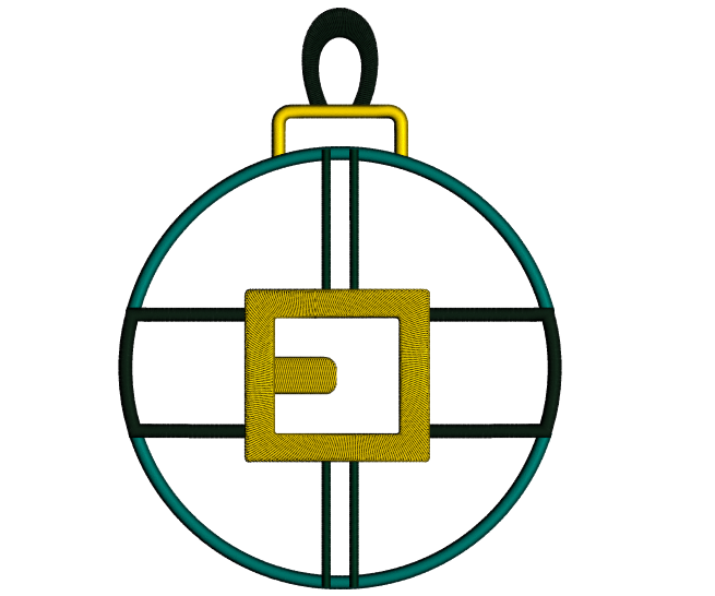 Christmas Tree Belt Ornament Applique Machine Embroidery Digitized Design Pattern