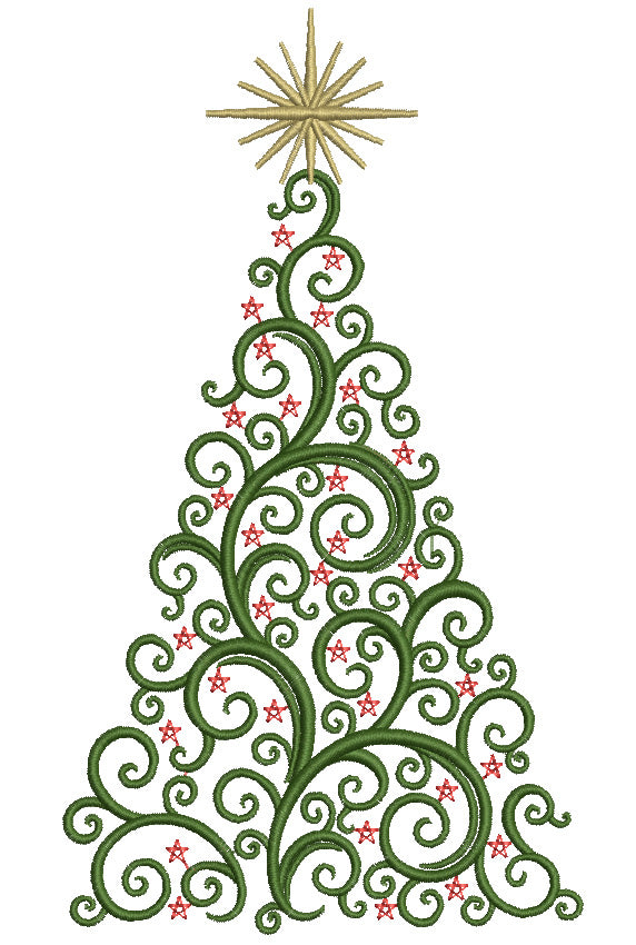 Anchor Christmas Ornament Embroidery Design Pattern