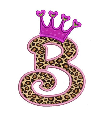 Crown Applique Machine Embroidery Font