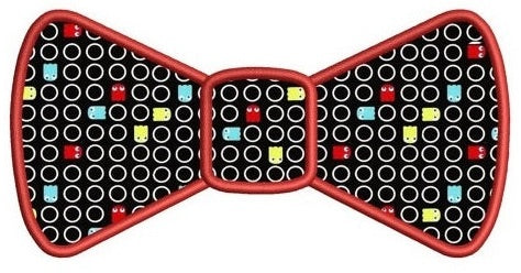 Cute Bow Tie Applique Machine Embroidery Digitized Design Pattern -Instant Download- 4x4,5x7,6x10
