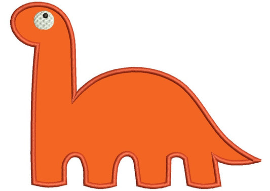 Dinosaur Applique Machine Embroidery Digitized Design Pattern