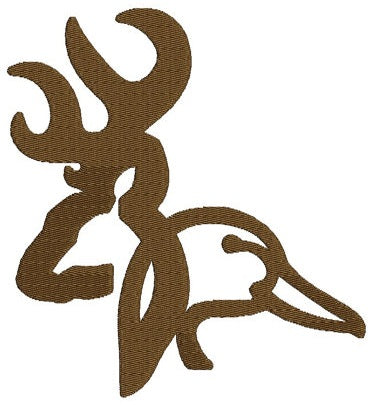 Duck Head and Buck Head machine embroidery digitized Filled design pattern - Instant Download -4x4 , 5x7, and 6x10 hoops