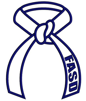 FASD Belt Applique Machine Embroidery Design Digitized Pattern