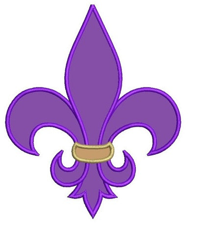 Fleur De Lis Applique Machine Embroidery Digitized Design Pattern - Instant Download - 4x4 , 5x7, and 6x10 -hoops