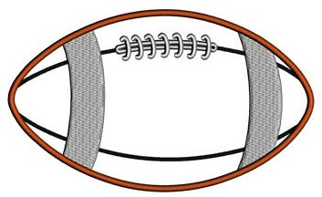Football Applique Sport Machine Embroidery Digitized Design Pattern- Instant Download - 4x4 , 5x7, and 6x10 hoopss