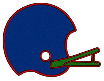 Football Helmet Sport Machine Embroidery Digitized Design Pattern- Instant Download - 4x4 , 5x7, and 6x10 hoops