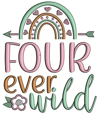 Forever Wild Applique Machine Embroidery Design Digitized Pattern