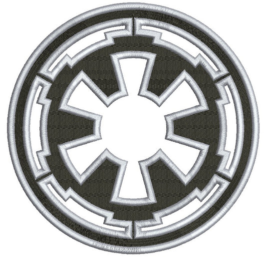 Galactic Empire Symbol from Start Wars Filled Machine Embroidery Design Digitized Pattern