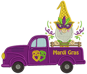 Mardi Gras Truck Machine Embroidery Designs