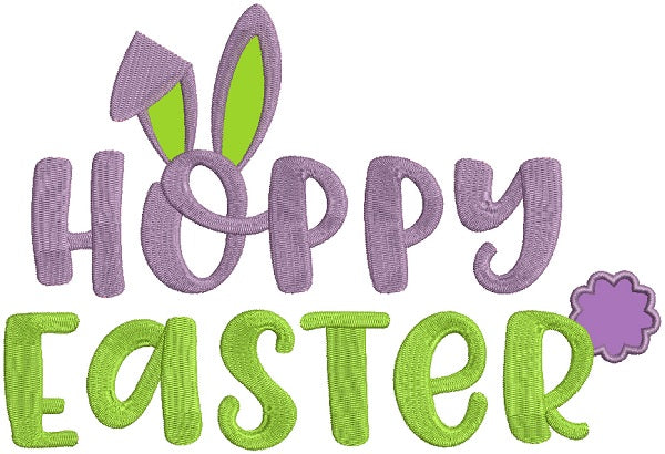 Hoppy Easter Bunny Ears Applique Machine Embroidery Design Digitized P – Embroiderymonkey