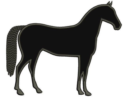 Horse Applique Machine Embroidery Digitized Design Animal Pattern