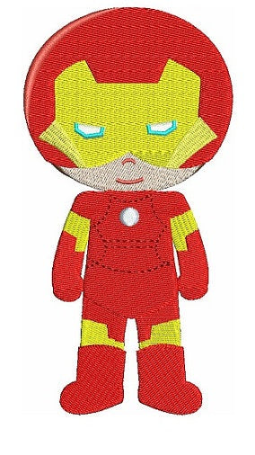 Instant Download Cute Iron man's Little Brother (hands out) Superhero Machine Embroidery Design