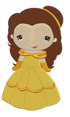 Instant Download Princess Belle's Little Sister Machine Embroidery Design