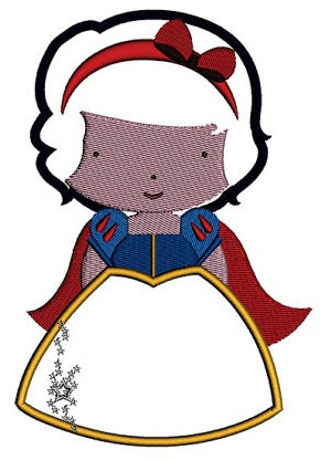 Instant Download Princess Snow White's Big Sister Machine Embroidery Applique Design