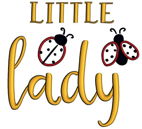 Little Ladybug Applique Machine Embroidery Design Digitized Pattern