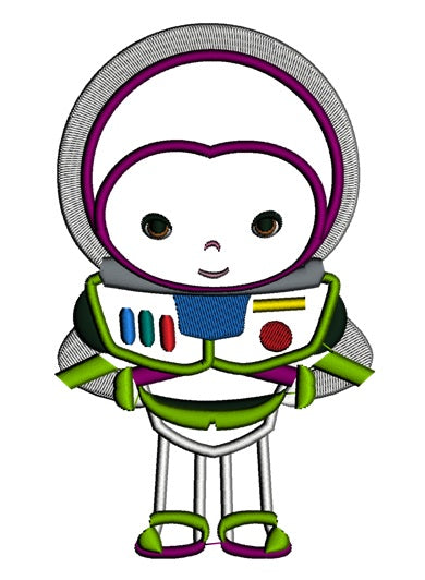 Looks Like Buzz lightyear from Toy Story Applique Machine Embroidery Digitized Design Pattern