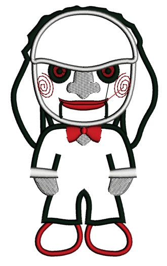 Looks Like Character from Saw Horror Applique Machine Embroidery Digitized Design Pattern