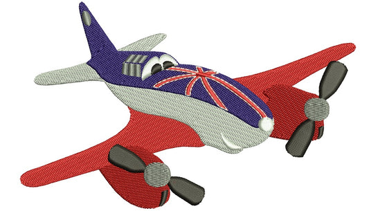 Looks Like Ishani Airplaine Filled Machine Embroidery Design Digitized Pattern