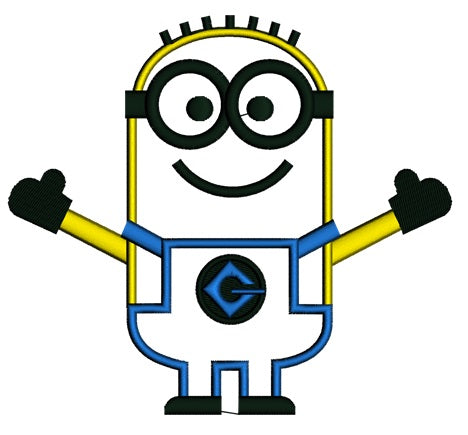 Looks Like Minions from Despicable Me Applique Machine Embroidery Digitized Design Pattern