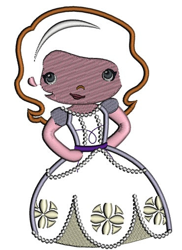Looks Like Princess Sophia The First Applique Machine Embroidery Design Digitized Pattern