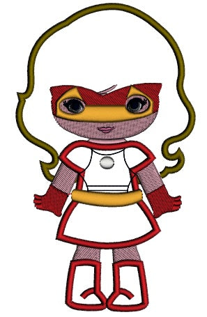 Looks Like Super Girl Hero Iron Man Hands Out Applique Machine Embroidery Design Digitized Pattern