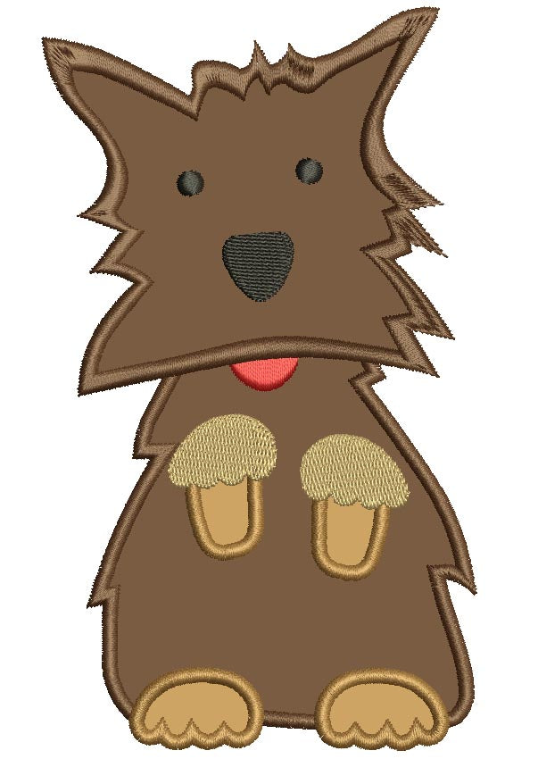 Looks Like Toto Dog from Wizard of OZ Applique Machine Embroidery Digitized Design Pattern