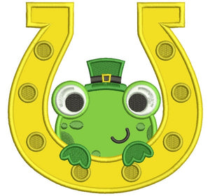 St. Patricks Day Frog Embroidery Designs
