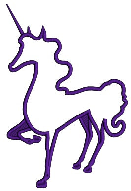 Majestic Unicorn Applique Machine Embroidery Digitized Design Pattern