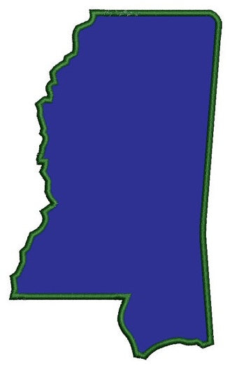 Mississippi State Applique - Instant Download Digitized Machine Embroidery - 4x4 , 5x7, and 6x10 hoops