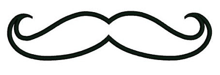 Mustache Applique Machine Embroidery Digitized Pattern- Instant Download - 4x4 ,5x7,6x10 -hoops