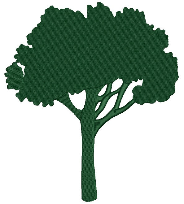 Oak Tree Filled Machine Embroidery Design Digitized Pattern