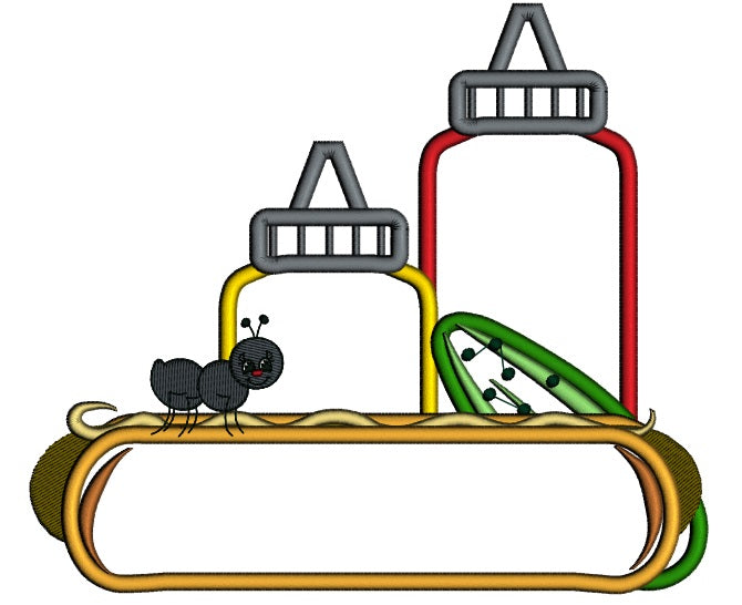 Picnic Lunch Applique Machine Embroidery Design Digitized Pattern