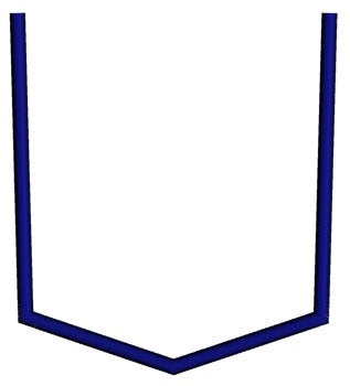 Pocket Applique With Triangular Bottom Machine Embroidery Digitized Filled Design Pattern - Instant Download - 4x4 , 5x7, and 6x10 -hoops