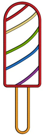Popsicle Applique Machine Embroidery Digitized Design Pattern