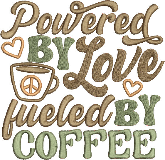 Coffee Lover Embroidery Design