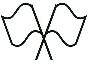 Racing Checkered Flag Applique Machine Embroidery Digitized Design Design Pattern - Instant Download - 4x4 , 5x7, and 6x10 -hoops