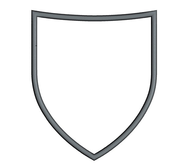 Shield Applique Machine Embroidery Digitized Design Pattern