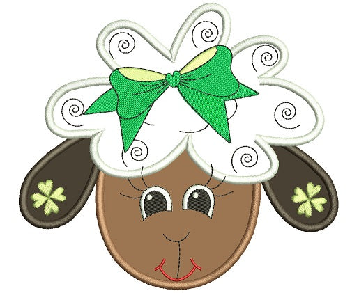 St Patricks Day Sheep Irish Applique Machine Embroidery Design Digitized Pattern
