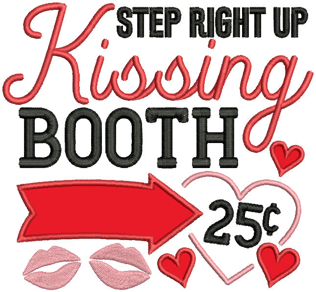 Step Right Up Kissing Booth Hearts Valentine's Day Applique Machine Em – Embroiderymonkey step-right-up-kissing-booth-hearts-valentine-s-day-applique-machine-em-embroiderymonkey